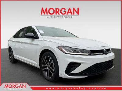 2026 Volkswagen Jetta 1.5T Sport in White — front three-quarter view