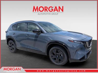 2026 Mazda CX-5 2.5 S Premium Plus in Polymetal Gray Metallic — front three-quarter view