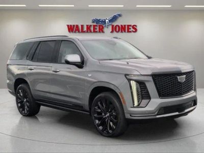 2026 Cadillac Escalade Platinum Sport in Argent Silver Metallic — front three-quarter view
