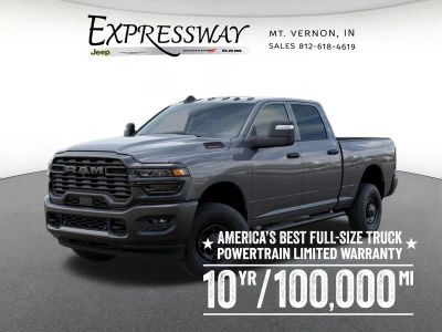 2026 RAM 2500 Tradesman 4x4 Crew Cab 6'4 Box in Ceramic Gray Clear-Coat Exterior Paint — front three-quarter view