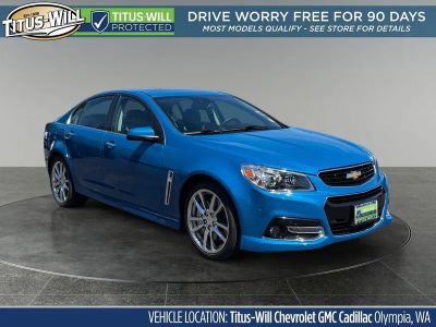 2015 Chevrolet SS Base in Perfect Blue Metallic — front three-quarter view