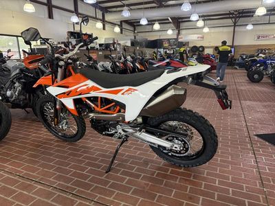 2026 KTM 690 Enduro R — rear three-quarter view