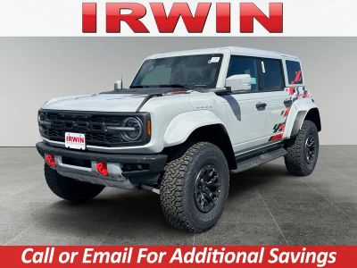 2026 Ford Bronco Raptor in Gray — front three-quarter view