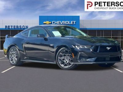 2024 Ford Mustang GT Fastback in Black — front three-quarter view