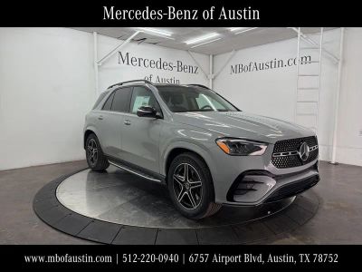 2026 Mercedes-Benz GLE 350 in MANUFAKTUR Alpine Grey — front three-quarter view