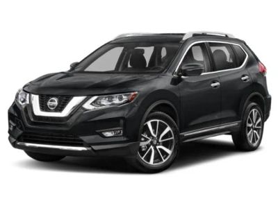 2020 Nissan Rogue SL in Magnetic Black Pearl — front three-quarter view