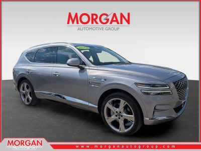 2024 Genesis GV80 3.5T Prestige in Savile Silver — front three-quarter view