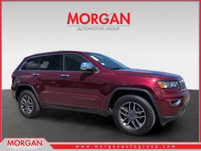 2020 Jeep Grand Cherokee Limited in Red — front three-quarter view