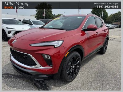 2026 Buick Encore GX Sport Touring in Brilliant Red — front three-quarter view