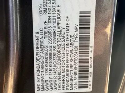 2026 Honda Odyssey — photo 26 view
