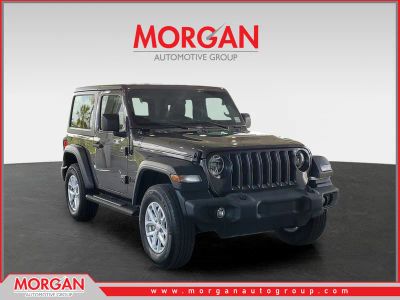 2023 Jeep Wrangler Sport S in Granite Crystal Metallic Clearcoat — front three-quarter view
