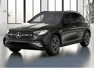 2026 Mercedes-Benz GLC 300 in Graphite Grey Metallic — front three-quarter view