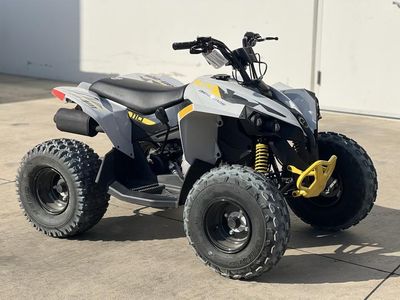 2026 Can-Am Renegade 110 EFI in GREY — front three-quarter view