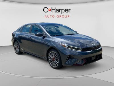 2024 Kia Forte GT in Gray — front three-quarter view