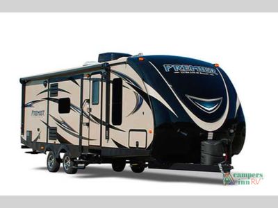 2016 Keystone RV Bullet Premier — front three-quarter view