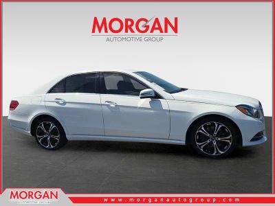 2014 Mercedes-Benz E-Class E 350 in White — front three-quarter view