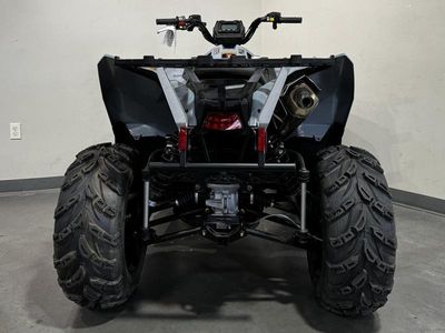 2025 Polaris Scrambler 850 — engine compartment view