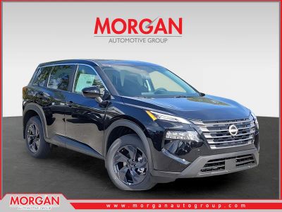 2026 Nissan Rogue SV in Black — front three-quarter view