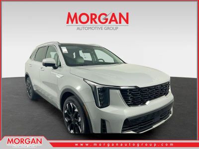 2026 Kia Sorento SX in Wolf Gray — front three-quarter view