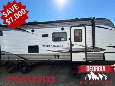 2020 Heartland Pioneer RG 28 — front three-quarter view
