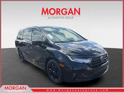 2024 Honda Odyssey Sport in Modern Steel Metallic — front three-quarter view