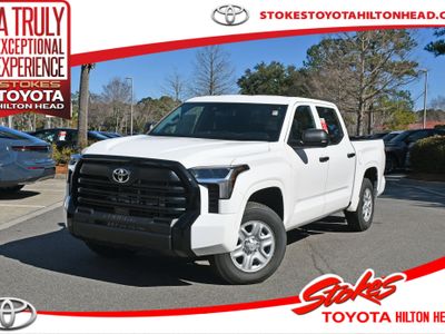 2026 Toyota Tundra SR in Ice Cap — front three-quarter view