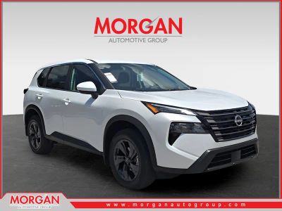 2026 Nissan Rogue SV in White — front three-quarter view