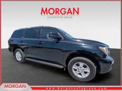 2020 Toyota Sequoia SR5 in Black — front three-quarter view