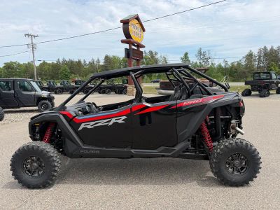 2025 Polaris RZR PRO XP 4 Ultimate Z25X4D92AL in Onyx Black — front three-quarter view