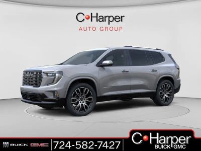 2026 GMC Acadia Denali Ultimate in Sterling Metallic — front three-quarter view