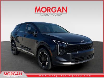2026 Kia Sportage EX in Panthera Metal Gray — front three-quarter view