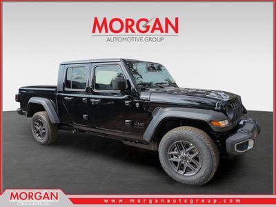 2026 Jeep Gladiator Sport S in Black — front three-quarter view