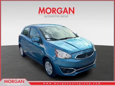 2019 Mitsubishi Mirage ES in Blue — front three-quarter view