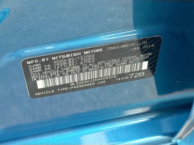 2019 Mitsubishi Mirage — photo 36 view