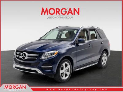 2017 Mercedes-Benz GLE 350 in Blue — front three-quarter view