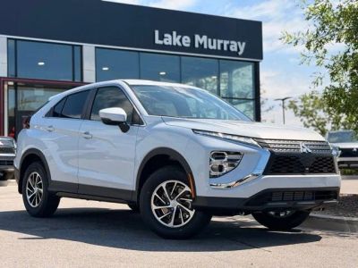2026 Mitsubishi Eclipse Cross ES in White Diamond — front three-quarter view
