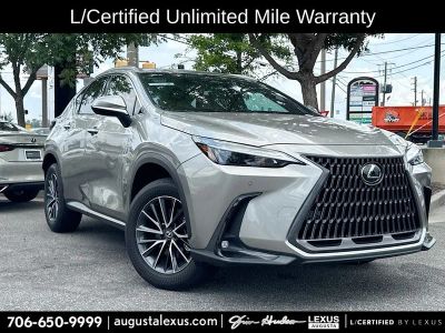 2025 Lexus NX 250 Premium L/CERTIFIED in Atomic Silver — front three-quarter view
