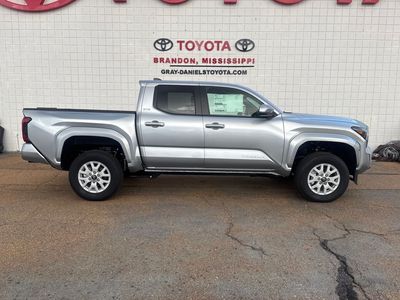 2026 Toyota Tacoma SR5 in Celestial Silver Metallic — front three-quarter view