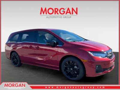 2026 Honda Odyssey Sport-L in Red — front three-quarter view