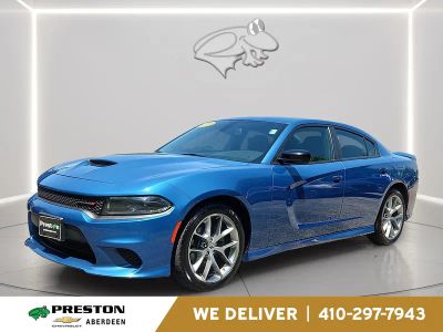 2023 Dodge Charger GT in Blue — front three-quarter view
