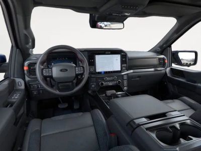 2025 Ford F-150 Raptor in Antimatter Blue Metallic — front three-quarter view