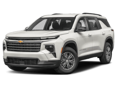 2026 Chevrolet Traverse FWD LT in Polar White Tricoat — front three-quarter view
