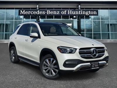 2023 Mercedes-Benz GLE 450 in MANUFAKTUR Diamond White Bright — front three-quarter view