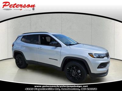 2026 Jeep Compass COMPASS LATITUDE ALTITUDE 4X4 in Silver Zynith Metallic Clear-Coat Exterior Paint — front three-quarter view