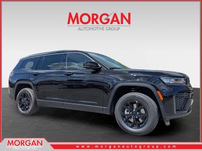2026 Jeep Grand Cherokee L Laredo in Black — front three-quarter view