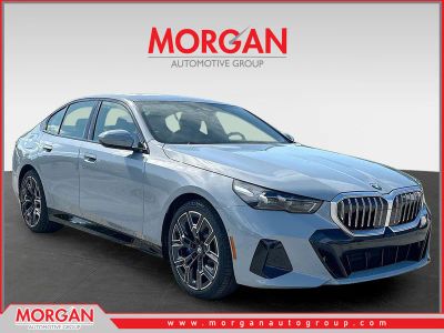 2026 BMW 5 Series 530i in Brooklyn Grey Metallic — front three-quarter view