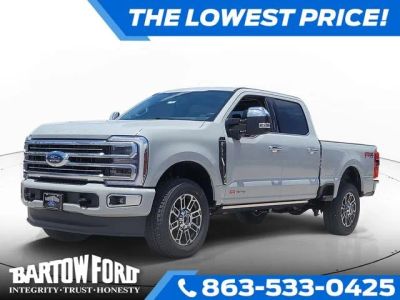 2026 Ford F-350SD Platinum in Avalanche — front three-quarter view