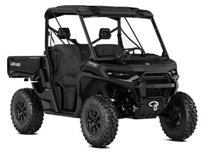 2026 Can-Am Defender XT HD11 in Stealth Black — front three-quarter view