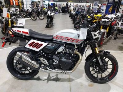2027 Triumph TRACKER 400 — front three-quarter view