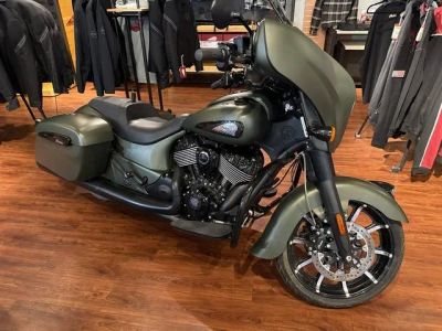 2023 Indian Motorcycle® Chieftain® Dark Horse® Sagebrush Smoke — front three-quarter view